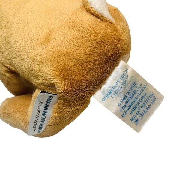 2005 GUESS HOW MUCH I LOVE YOU Plush Bunny Kids Preferred Tan Rabbit Stuffed 11” - Picture 5 of 5
